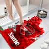 Custom Name Arsenal Roses Artwork Carpet Rug Customizable Soft Washable Anti-Slip Home Living Room Sofa Mats Personalized Rug. 0909140