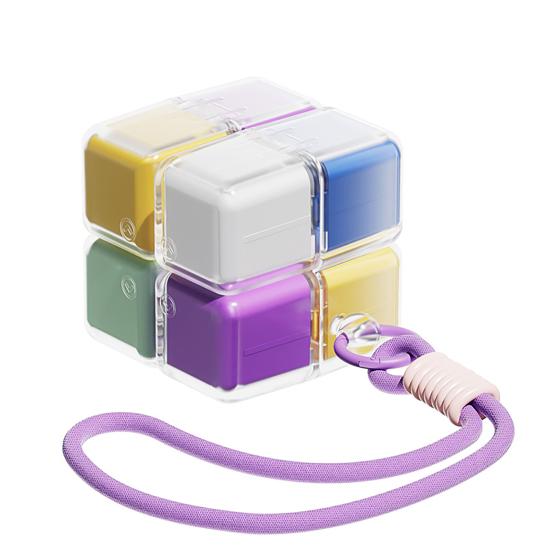 

Pill Box Weekly Organizer with Independent Compartments Pill Case Spill-Proof Compact Container for Pockets Small Bags разноцветный