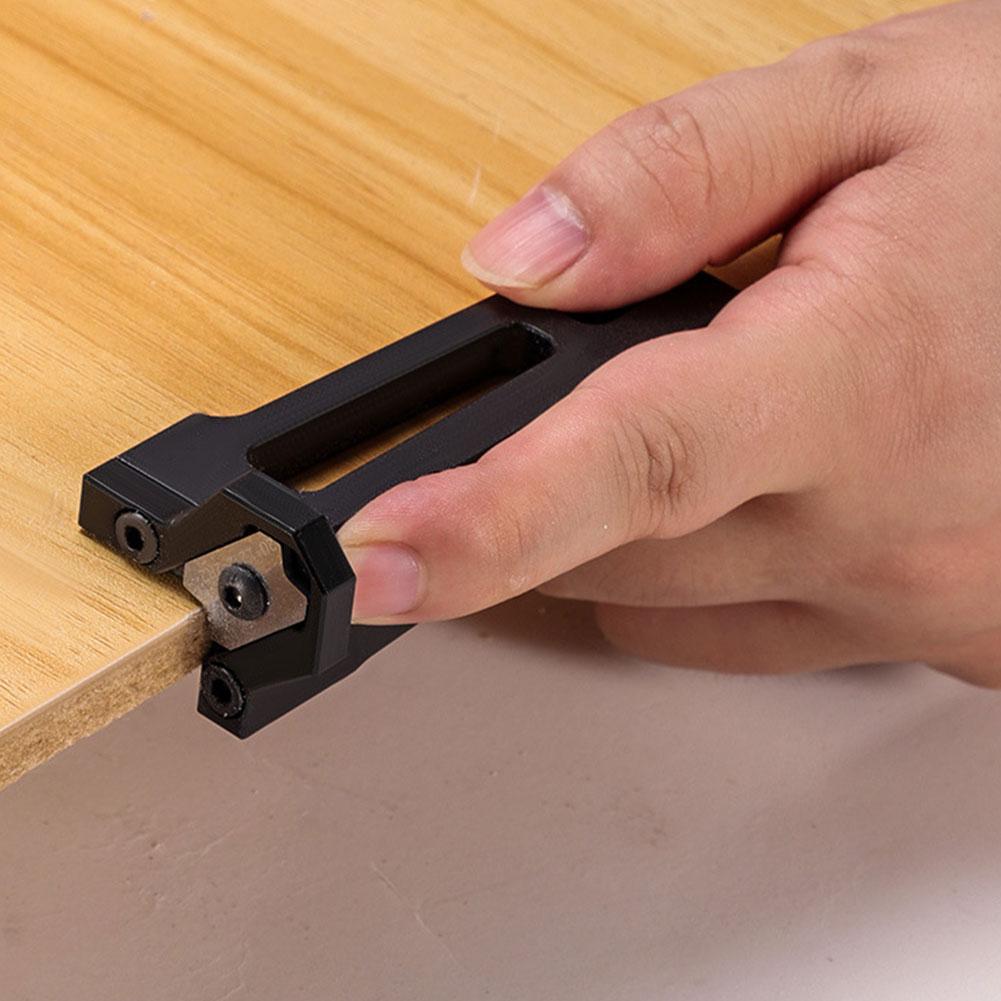 Woodworking Chamfer Plane Anti-Slip Manual Planer Blade Wear Resist Burr Scraper Tool for Wood Plywood Plastic PVC