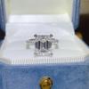5-Carat White Emerald Cut Moissanite Ring - Irregular Cut Women's Fashion Ring