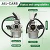 ALL-CARB PZ19 Carburetor 50Cc 70Cc 90Cc 110Cc 125Cc Replacement For ATV Dirt Bike Go Kart With Air Filter