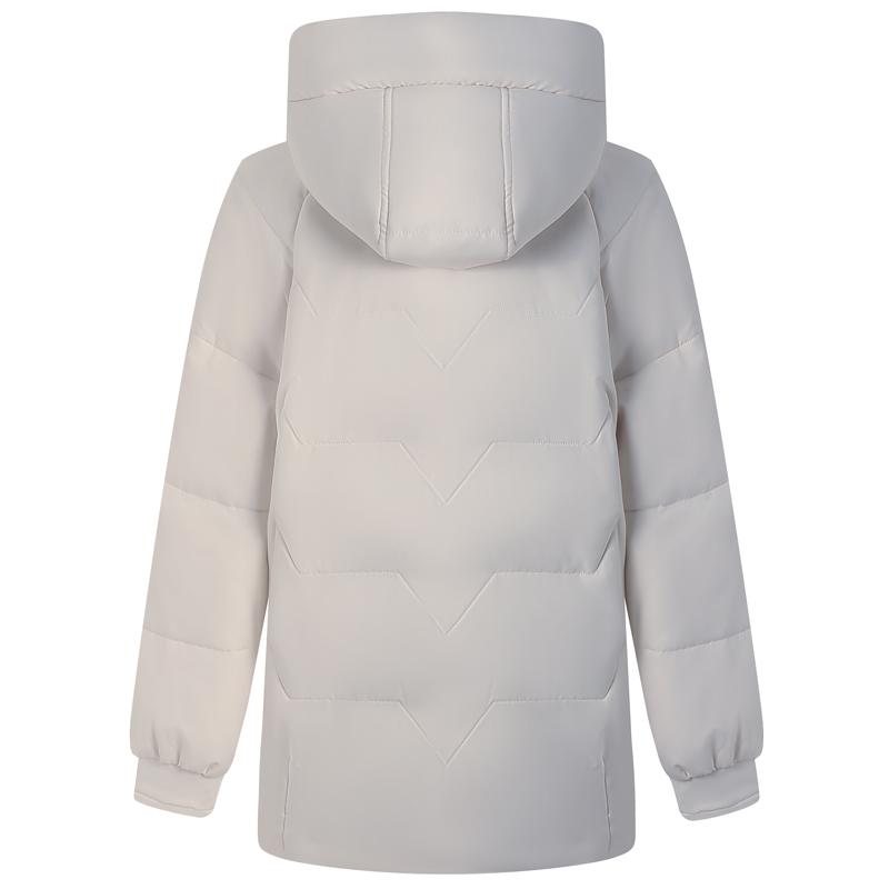 Dampuffjackor Vinter Vintage Korta Parkas Med Huva Plus Size Eleganta Tjocka Varma Dunrockar Kvinna Ytterkläder