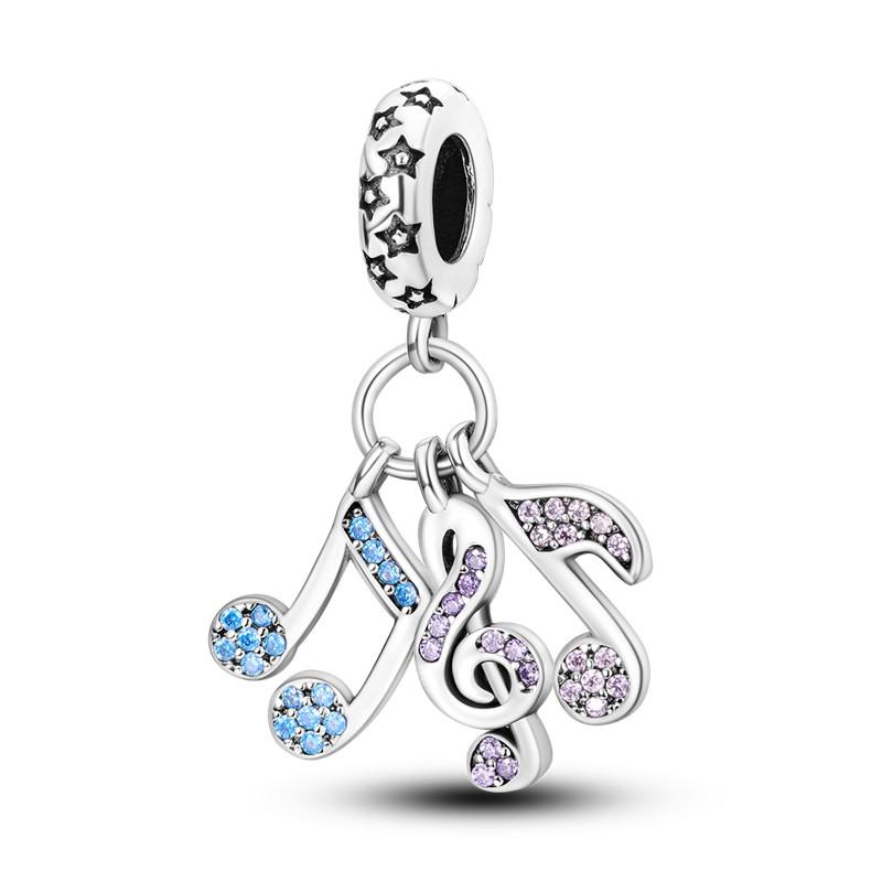 100% Copper Funny Playable Charms Beads Smart Watch Tarot Bike Travel Dangle Fit Original Pandora Bracelet Diy Jewelry