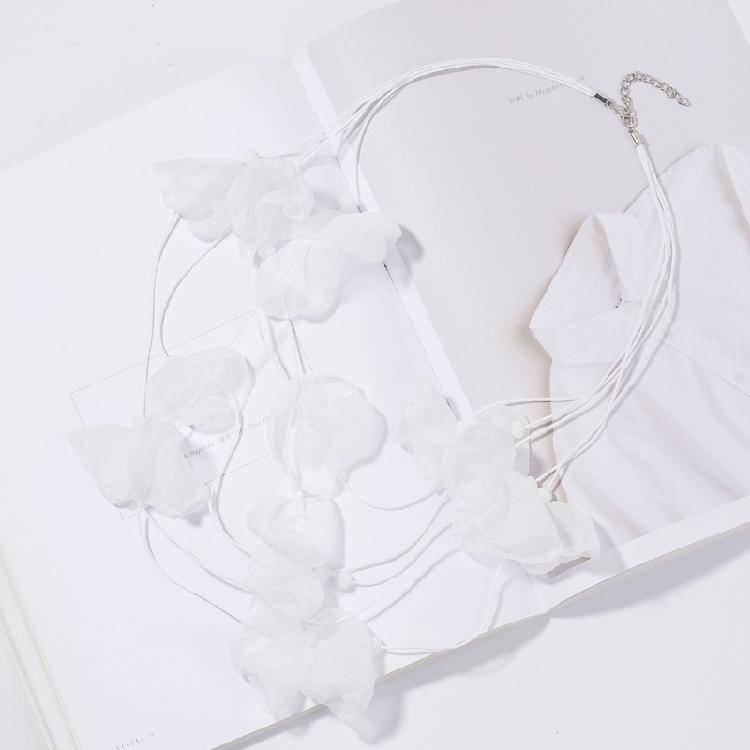 Übertriebene Blütenblatt-Anhänger-Halskette Choker Schlüsselbein-Kette Weihnachtsgeschenke