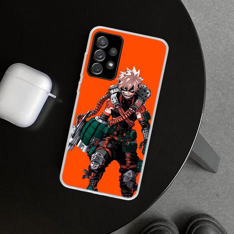 Dakugou Katsuki MHA My Hero Phone Case Cover for Samsung Galaxy A12 A22 A32 A52 A72 A02S A51 A50S A31 A20S A10S Note 20 Ultra 10