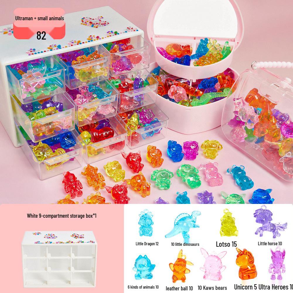 Handmade DIY Beading Kit for Kids: Educational Bracelet & Necklace Craft Set with Glass Beads