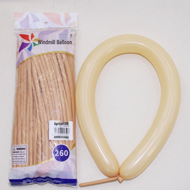 260 Long Thick Pinwheel Balloons for Parties, Street Vendors, DIY Bouquets, Clown Shapes & Magic Weaving