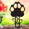 Sturdy Carbon Steel Pet Dog Grave Marker Pet Memorial Stone Plaque  Outdoor Garden