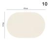 Leather Placemat Oval Oil-Proof Table Mat Home Dining Kitchen Table Placemat Design Dining Waterproof Heat Resistant Home Decor