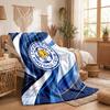 Leicester City Football Print Flannel Blanket Soft Warm Sofa Bed Throw Blanket For Home Office Bedroom