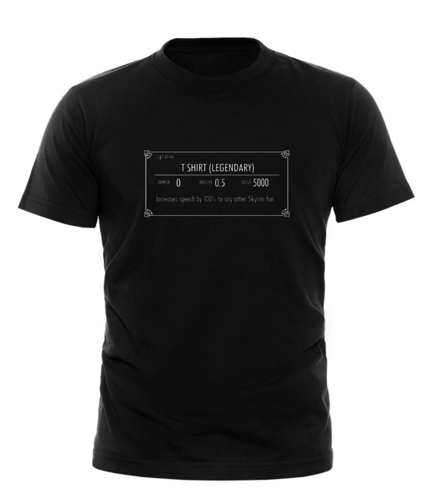 SKYRIM ELDER SCROLLS OBLIVION LEGENDARY T SHIRT NEW UNISEX DRAGONBORN SPEECH Unisex T-Shirt XXXL