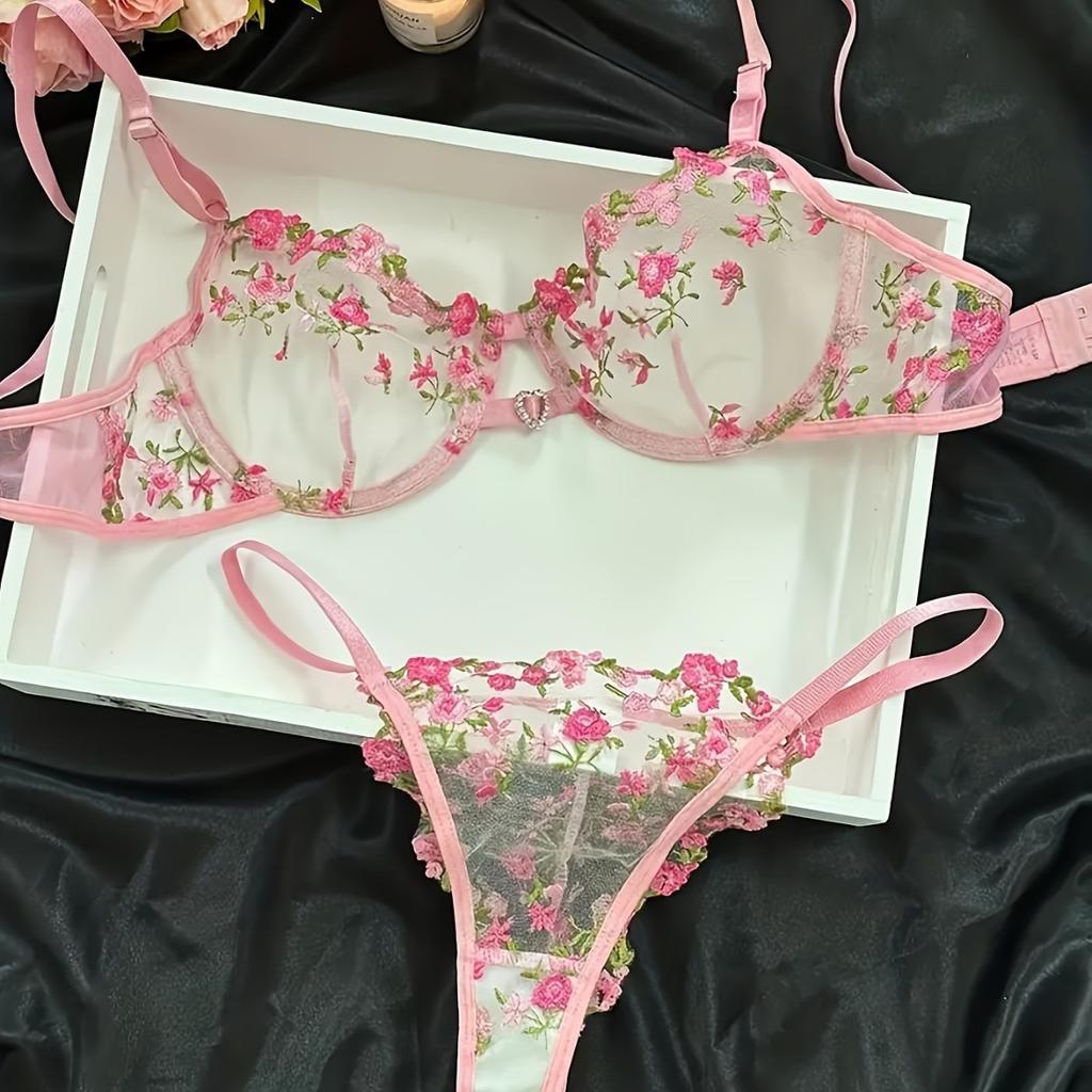 Fileli perspektif tatlı seksi iç çamaşırı saf arzu baştan çıkarma flört üç noktalı kıyafetler
