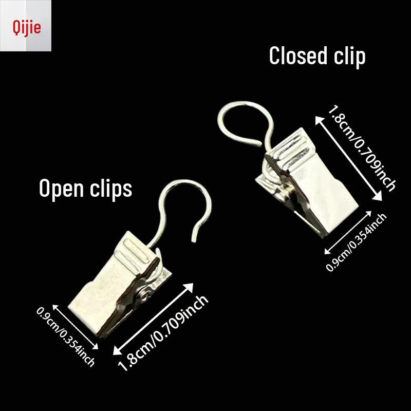 Современный набор металлических зажимов для гобеленов и штор для душа Closed Clip (Hot Sale)