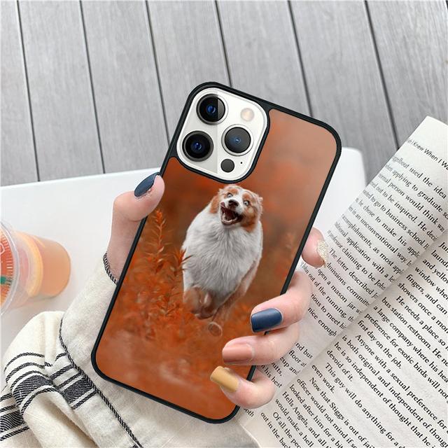 Australian Shepherd Puppy Dog Phone Case Cover For iPhone 17 Air 15 16 Pro Max 14 13 12 11 Pro Max Plus Coque