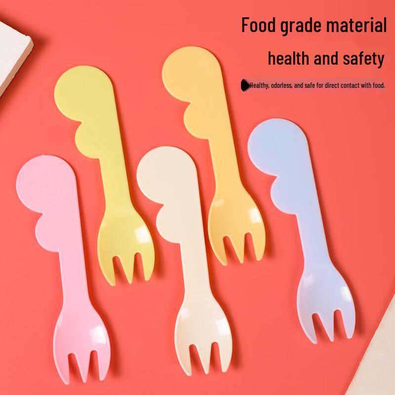 Disposable Individually Wrapped Cloud Fork & Spoon Set (100 Pcs)