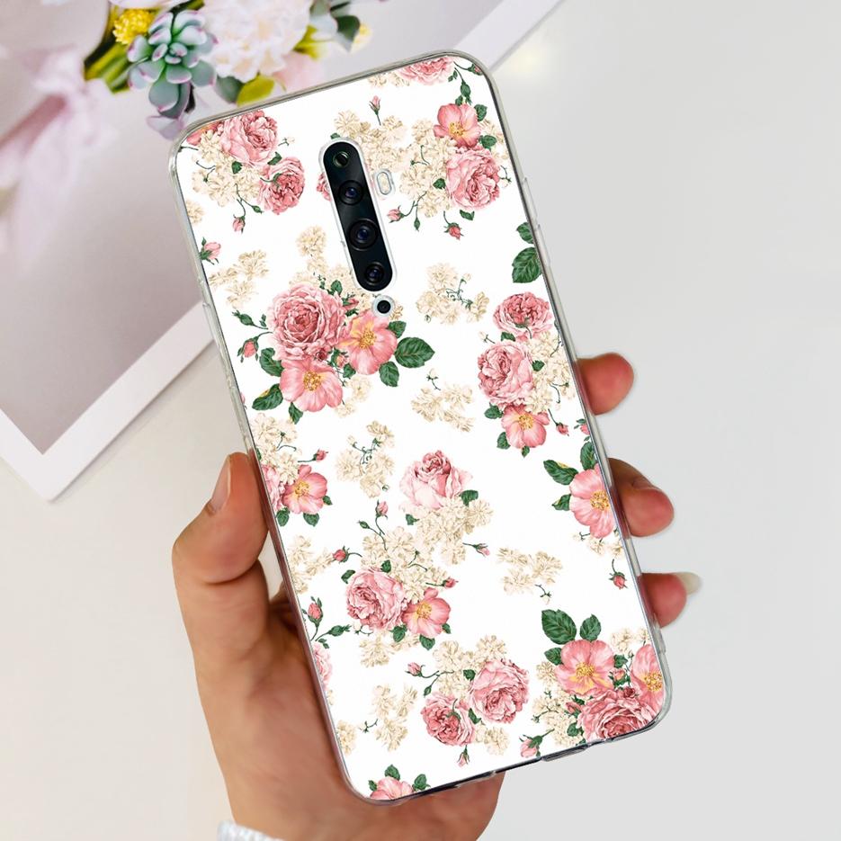 For Oppo Reno 2 2F 2Z Case Luxury Painted Cover Clear Silicone Phone Case For Oppo Reno2 F Reno 2Z Reno2 Reno2F Reno2Z Soft Bags