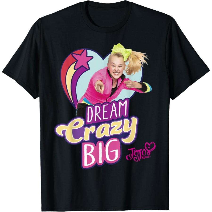 Nickelodeon JoJo Siwa Dream Crazy Big T-Shirt XXXXXL чёрный