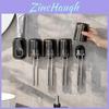 Abs Material Toothbrush Holder Wall Mount With No Drilling For Bathroom Storage