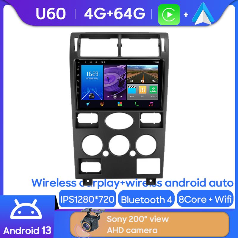 Android Multimedia  For Ford Mondeo 3 2000 - 2007 Car Stereo CPU Radio QLED Player Navigation Carplay Auto HDR 5G Cam Dash WIFI