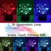 Heart 3D Acrylic Kids Bedside Table Lamp LED I Love You 7 Colors Touch Night Light Girlfriend Valentine's Day Birthday Gift