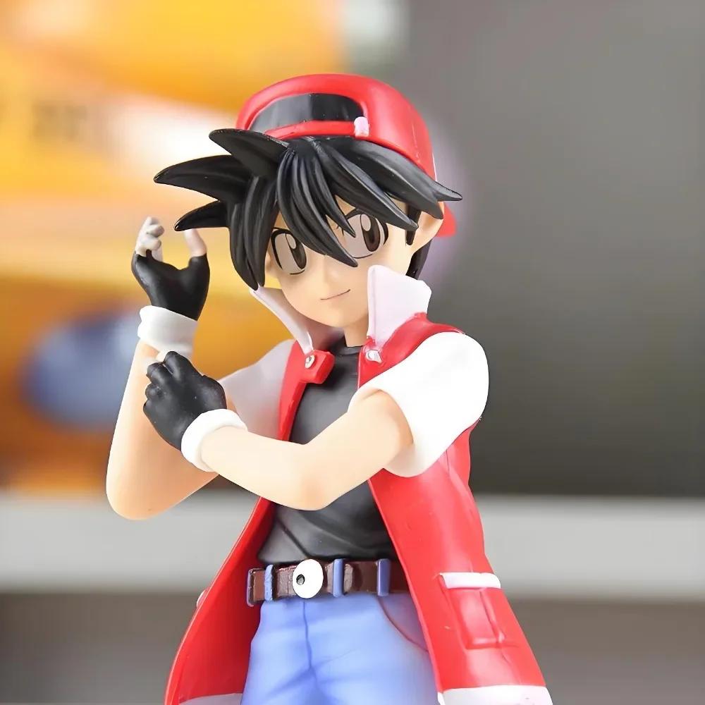 9cm Anime Pokemen Figure Ash Ketchum Figurine Red Action Figure Pvc Collection Model Toys For Children Gifts