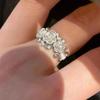 Elegant Brushed Rose Flower Ring for Women – High-End Fashionable Index Finger Band