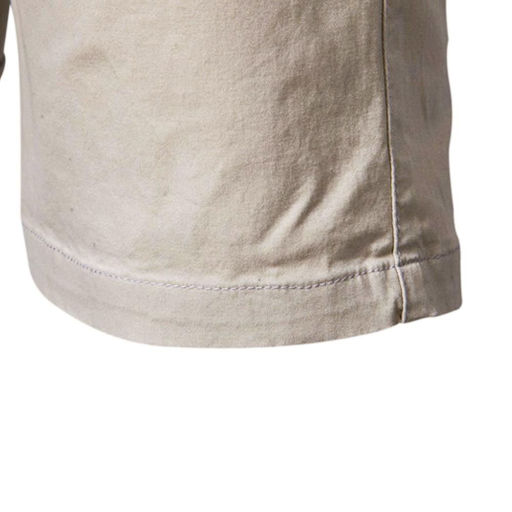 Summer Men's Solid Shorts Men Casual Business Social Elastic Waist Men Shorts Beach Shorts