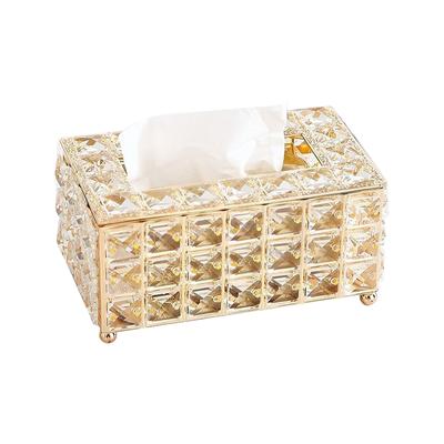 Kristall Tissue Box Rechteckigen Dekorative Tissue Box Halter Funkelnden Tissue Halter Serviette Gesichts