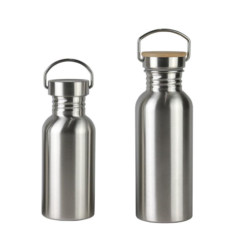 304 Stainless Steel Thickened Sports Water Cup - Single Layer, Non-Insulated, Free Engraving