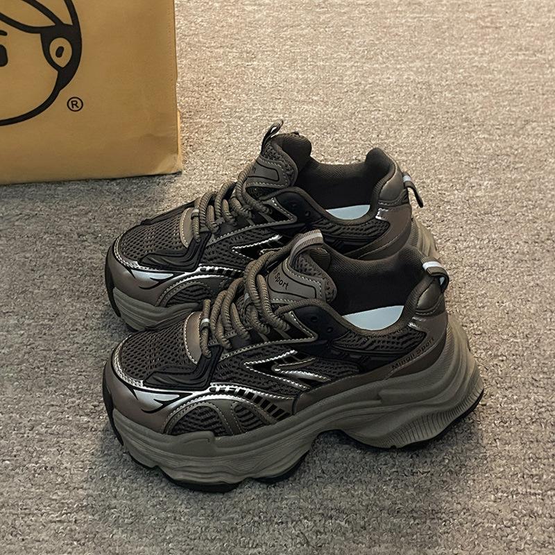 Fried Street Dad Shoes 2025 Spring New Thick-soled Small Casual Sneakers Children's Ns Trendy Versatile Niche