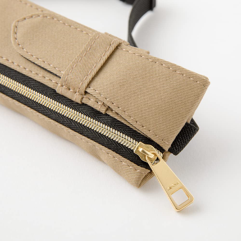 DESIGNPHIL MIDORI Beige Pen Case with Book Band for B6 to A5 Notebooks 41824006
