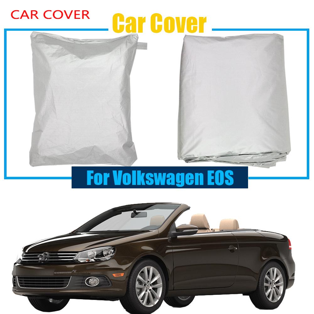 

For Volkswagen EOS Full Car Cover Sun Snow Rain Resistant Preventing UV Anti Cover Dust Proof серебряный