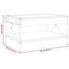 Infinity LED Coffee Table Black 70 x 50 x 38 cm