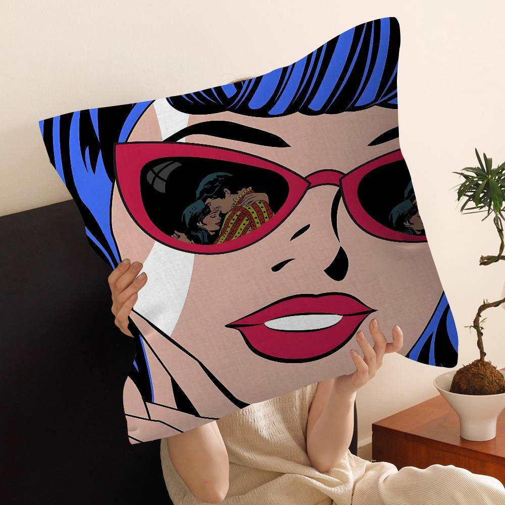 Roy LLichtenstein Art Pillow Cover Design cushion Cover decor Holiday Decorati