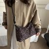 Large Capacity Literary and Fashionable Leopard Print Underarm Bag Women's Bag New Simple and Trendy Shoulder Bag Korean Lazy Crossbody Bag