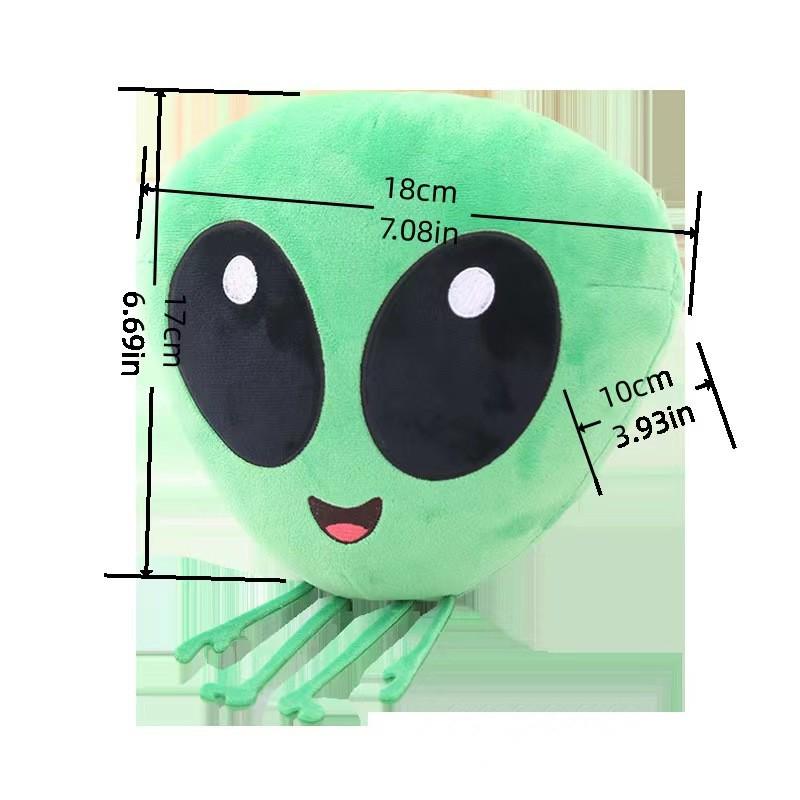 Creative Alien Emoticon Plush Lumbar Pillow - Cute Doll Gift