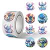 500PCS Round Sticker Roll Featuring Various Cartoon Character Designs Perfect for Decorating Stationery Scrapbooks and Personal Items