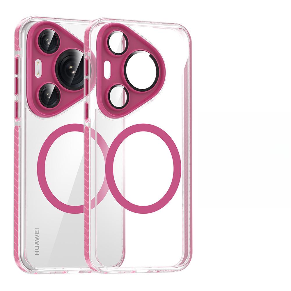 The Huawei Pura70Pro Case Is Suitable for Alloy Lenses with Anti-slip Edges and The 70Ultra Strong Magnetic Phone Case