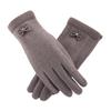 Dames Winter Touchscreen Handschoenen - Warm Fleece-Gevoerd met Strik & Konijnenbont voor Buiten Rijden