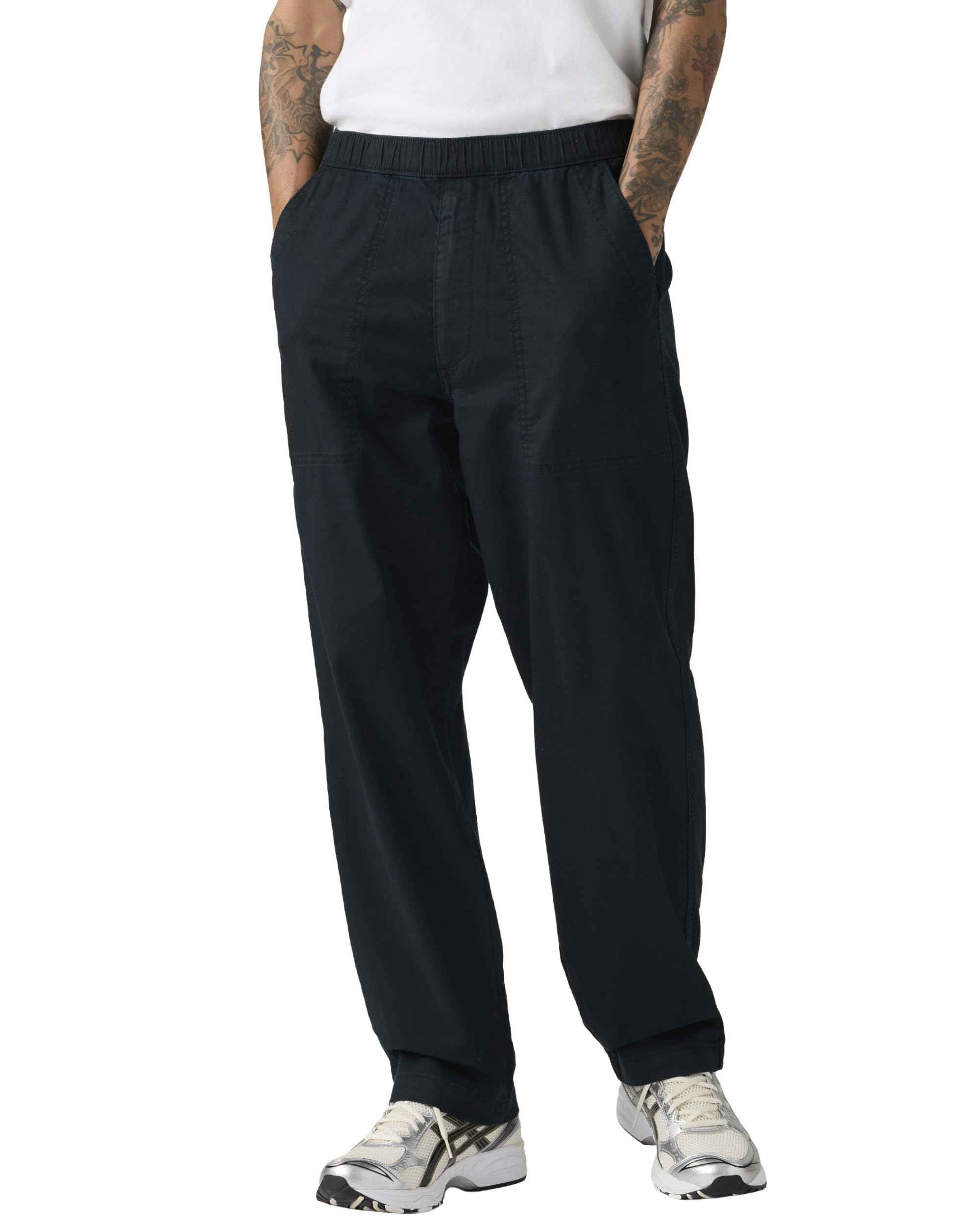 Levi s EASY RELAXED Straight Surplus Pants Stretch Lightweight Linen Blend LIGHTWEIGHT 0057S-0000 US S