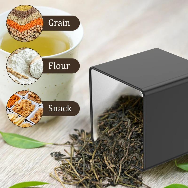 3pcs Coffee Bean Storage Tea Candy Cans, Perfect for Bar Supplies