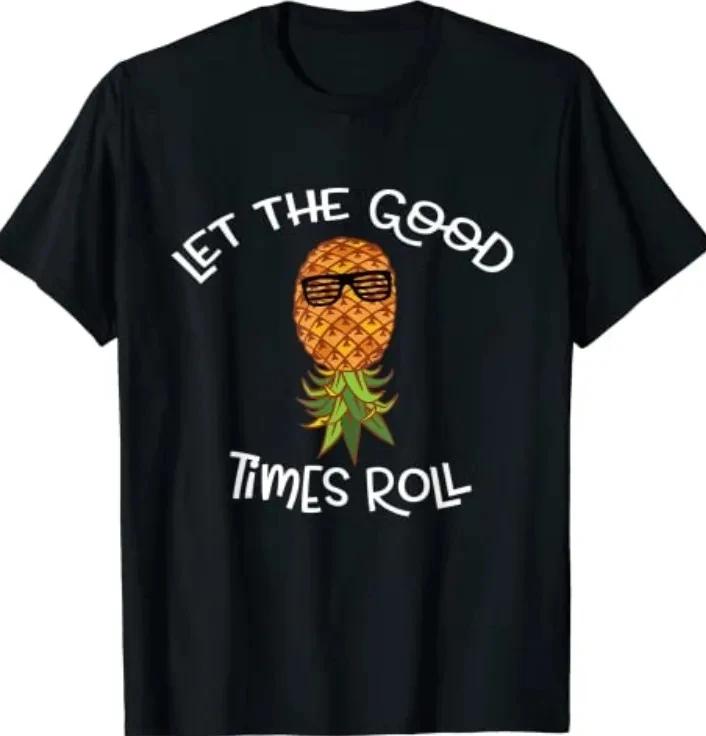 

Перевернутая футболка с принтом ананаса, футболки с принтом «Свингер», унисекс, для женщин, на День святого Валентина, повседневные летние уникальные топы с круглым вырезом, унисекс 3XL