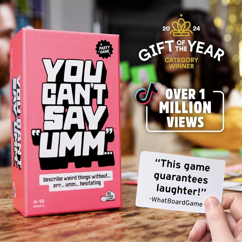 You Can't Say UMM Game Family Word Party Board Games