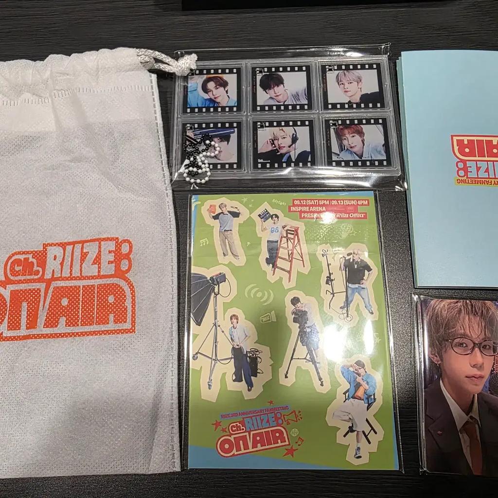 RIIZE 3rd Anniversary Fan Meeting Admission Gift Special Gift Gift Photo Card Photocard Letter Postcard Acrylic Keyring