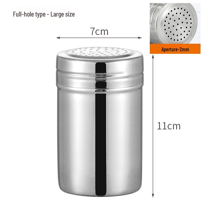 Stainless Steel Spice & Toothpick Holder Set – Food Grade Seasoning Jar & Pepper Container.