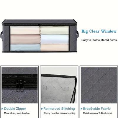 Large Capacity PVC Transparent Storage Bag - Foldable, Thickened, Simple Style for Dormitory or Wardrobe Organization