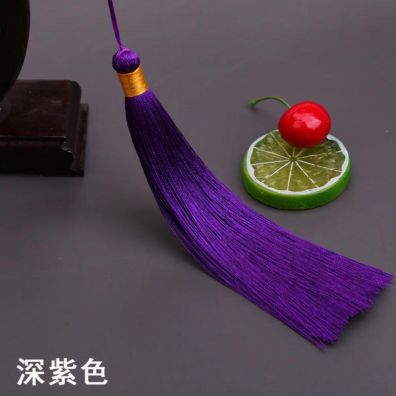 17CM Long Tassel Spike Chinese Clothing DIY Accessories Musical Instrument Pendant Ice Silk Vertical Spike Tassels for Crafts