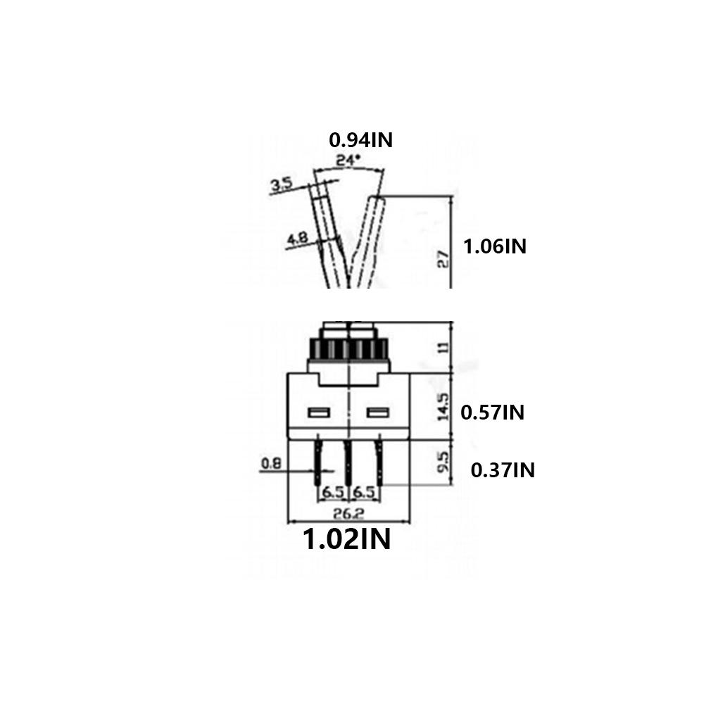 Car Toggle Switch Modified Replacement Upgrading 12mm 2 Gear Automotive Vehicle Switches Controller Accessories