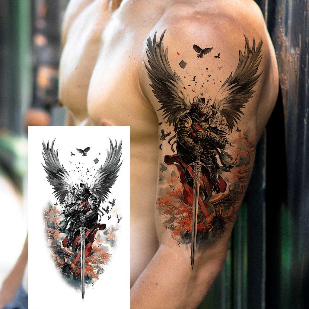 1 Sheet Dragon Temporary Tattoos For Men Women Water Transfer Tattoo Sticker Self Adhesive High Quality Fake Tatoo Arm Forearm