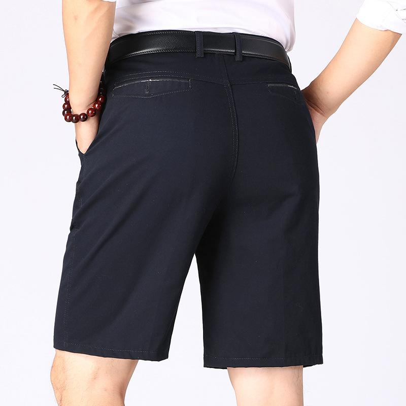 Mens Loose Plus Size Solid Color Casual Straight Leg Summer Shorts
